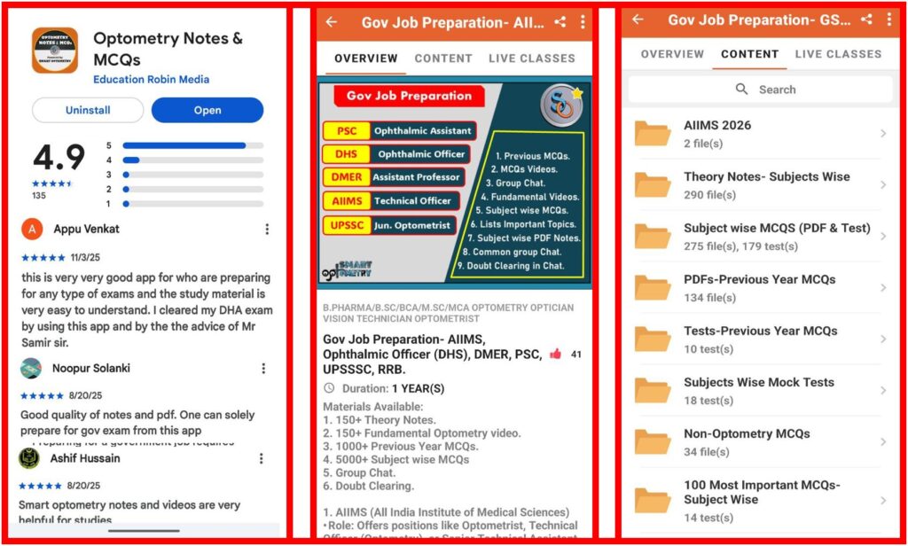 AIIM Optometry Course -AIIMS CRE Optometry vacancy 2025-26