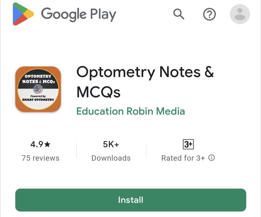 Play Store- Optometry Notes & MCQs by Smart Optometry