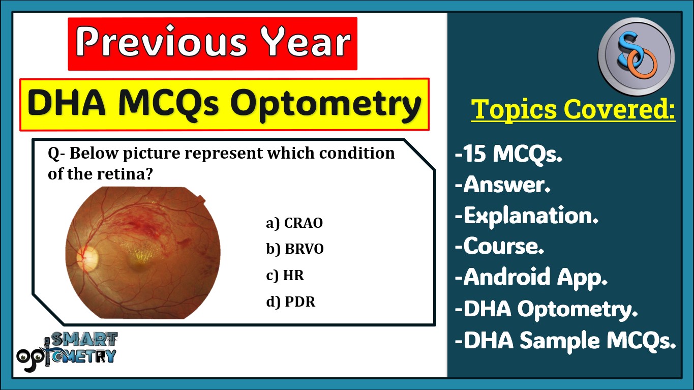 Previous Year DHA MCQs (Optometry)