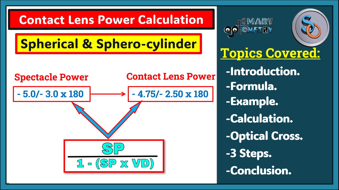 Contact Lens Power Calculation- How to convert spectacle power into ...