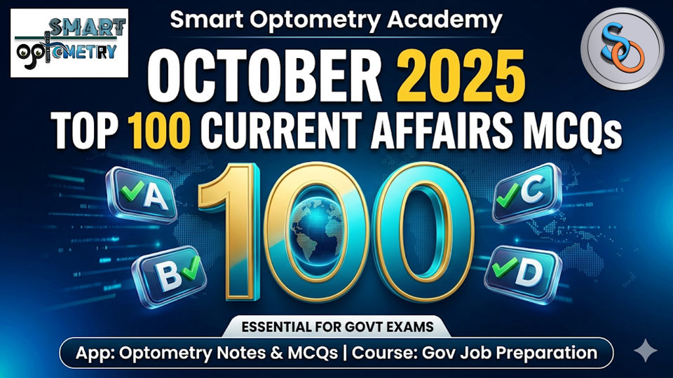 Top 100 Current Affairs MCQs - October 2025
