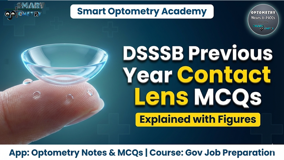 DSSSB Optometrist- Previous Year Contact Len MCQs