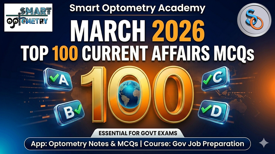 Top 100 Current Affairs MCQs - March 2026