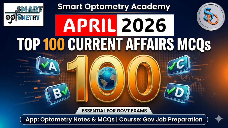 Top 100 Current Affairs MCQs - April 2026