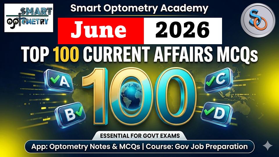 Top 100 Current Affairs MCQs - June 2026