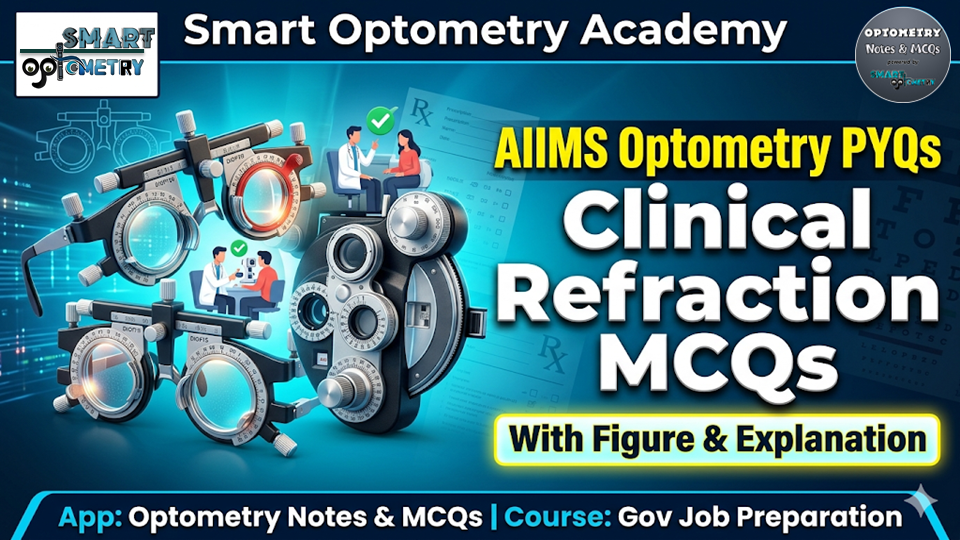 AIIMS Clinical Refraction PYQs │AIIMS Optometry PYQs │Optometry Govt Job Preparation │AIIMS Optometry Previous Year MCQs