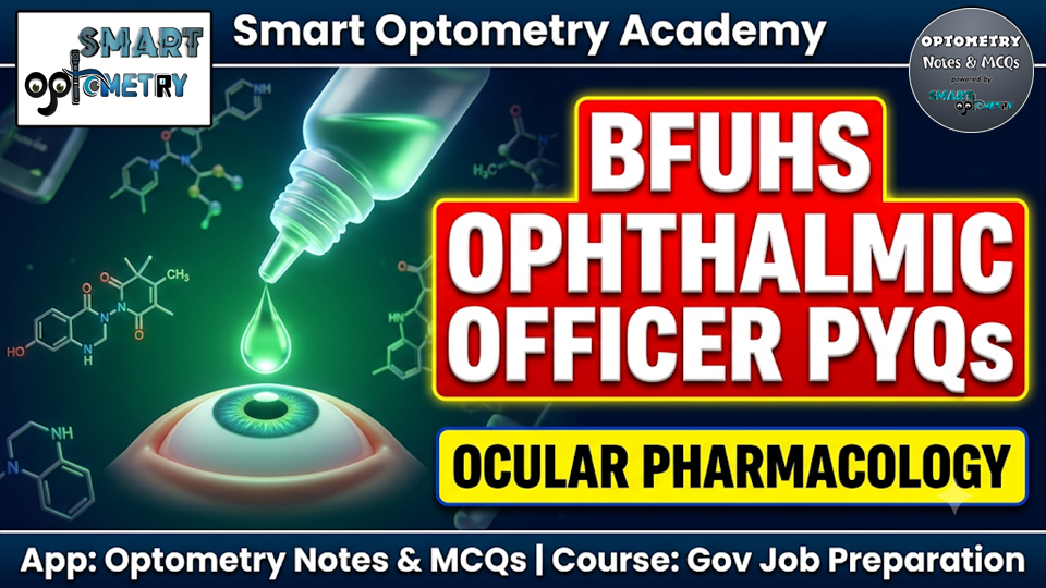Ocular Anatomy MCQs for BFUHS Ophthalmic Officer 2026: Previous Year Questions & Answers