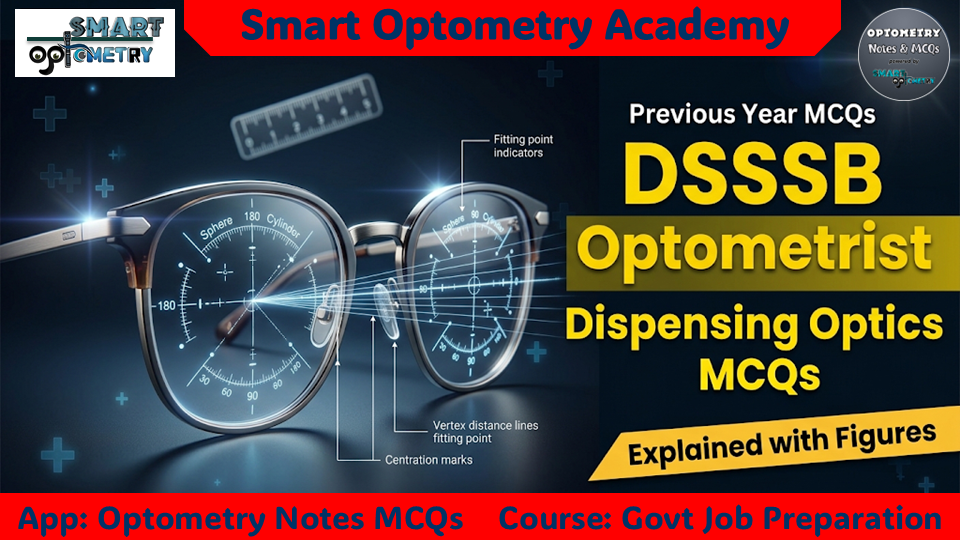 DSSSB Optometrist Previous Year MCQs- Dispensing Optics MCQs